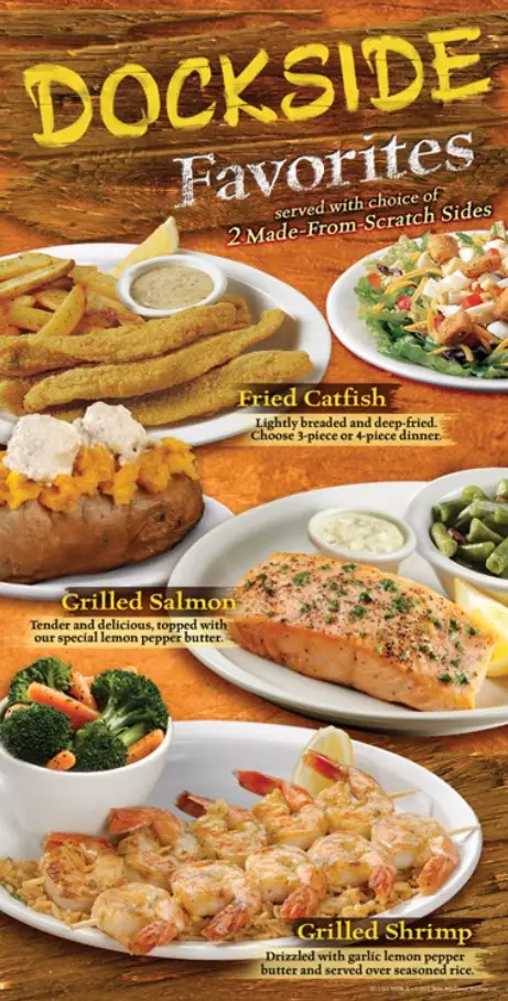 Texas Roadhouse Dockside Menu